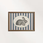Circus Rabbit Print – Vintage Storybook Nursery Wall Art