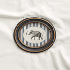 Circus Elephant Nursery Wall Art Printable (Digital Download) — Striped Carnival Storybook Decor