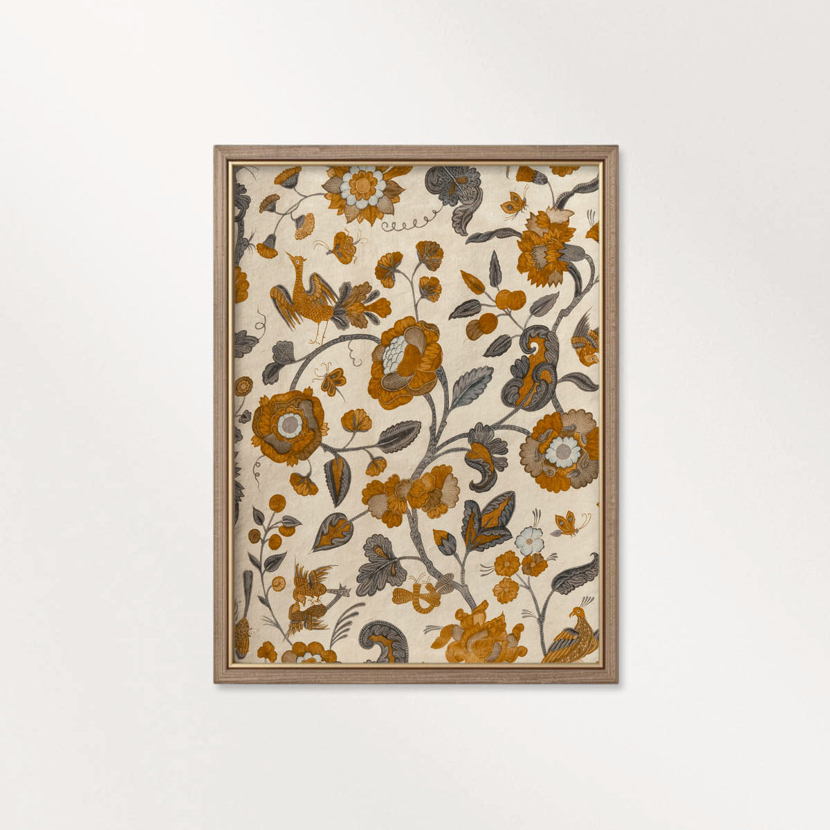Terracotta Botanical Floral Tapestry Wall Art Printable – French Cottagecore Autumn Print (Digital Download)