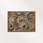 Vintage Tiger Lily Botanical Wall Art Printable – Antique Floral Tapestry Print (Digital Download)