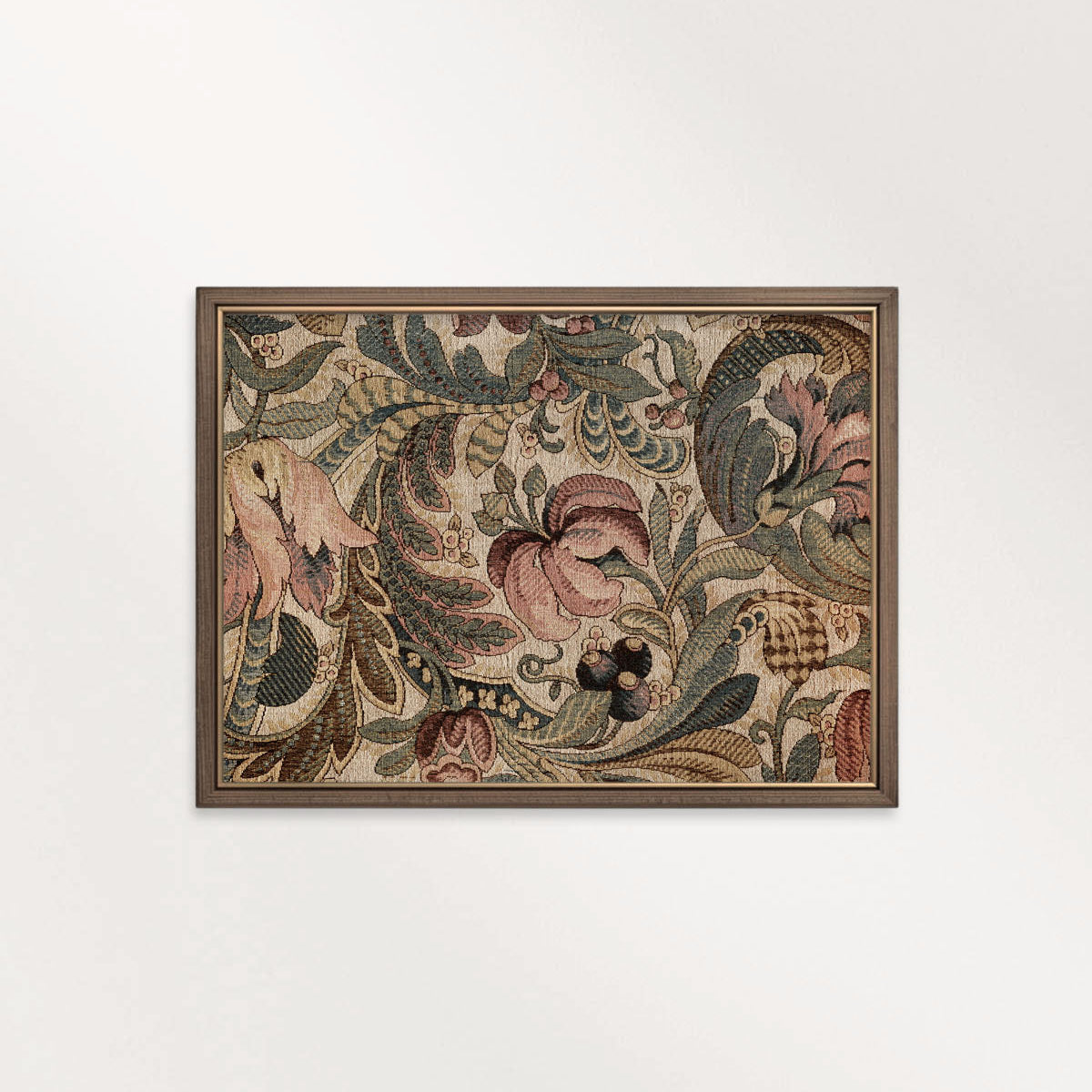 Vintage Tiger Lily Botanical Wall Art Printable – Antique Floral Tapestry Print (Digital Download)