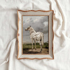 Vertical Black & White Horse Wall Art Printable (Classic English Equestrian Portrait)