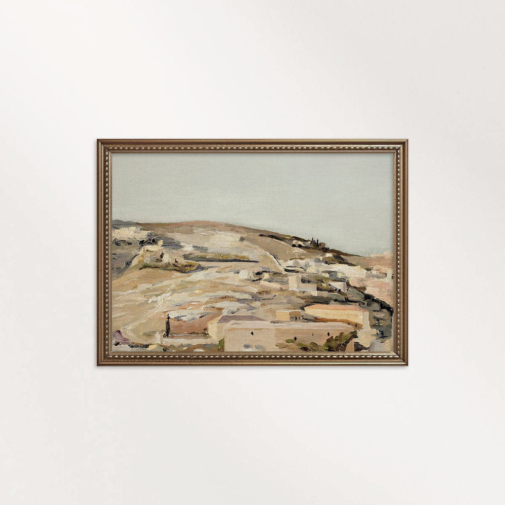 Calm Spanish Landscape Wall Art Printable — Soft Pastel Minimal Nature Print