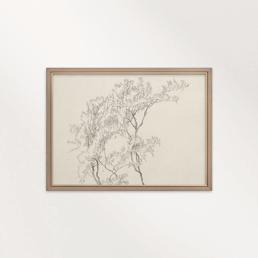 Tree Branch Wall Art Printable | Vintage Botanical Pencil Sketch Print