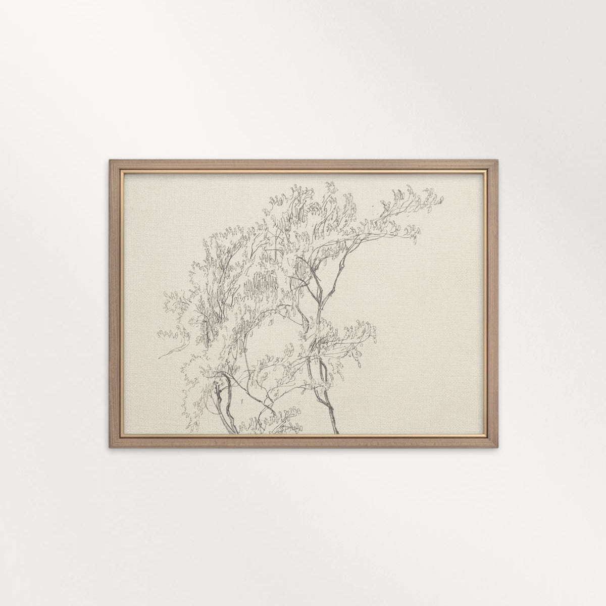 Tree Branch Wall Art Printable | Vintage Botanical Pencil Sketch Print