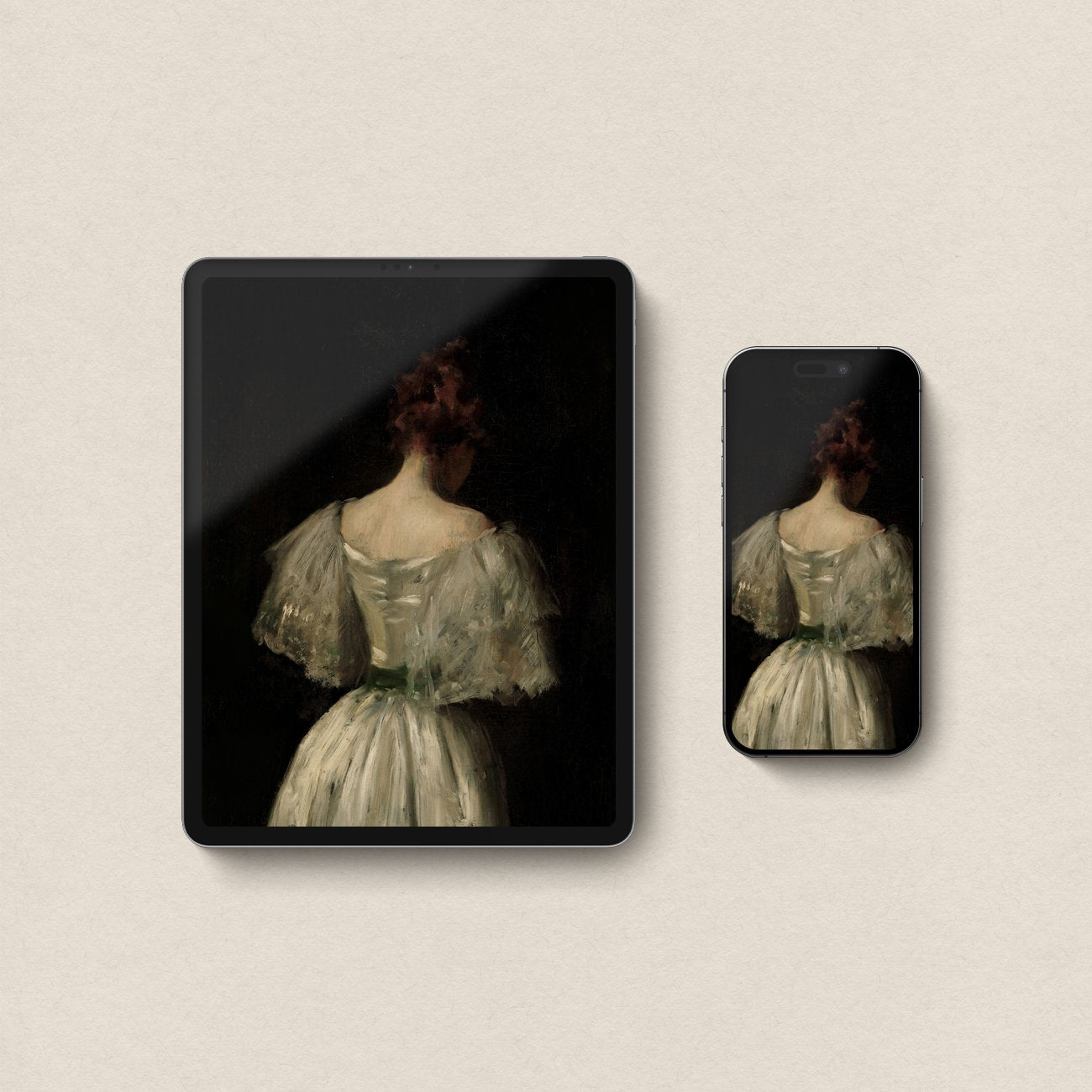 Victorian Bridal Dark Academia iPhone & iPad Wallpaper Set (Digital Download)