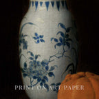 Moody Pumpkin Still Life Wall Art Printable – Vintage Delft Vase Autumn Print (Dark Academia)