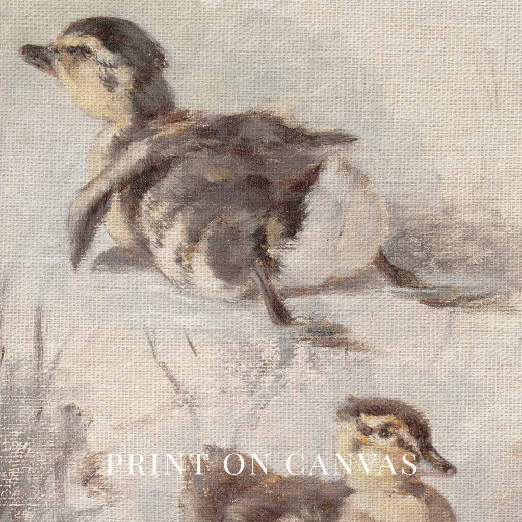 Ducklings Nursery Wall Art Printable (Digital Download) — Rustic Farmhouse Vertical Animal Decor
