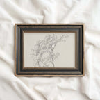 Tree Branch Wall Art Printable | Vintage Botanical Pencil Sketch Print