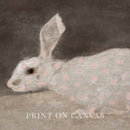 Vintage Bunny Rabbit Nursery Printable Wall Art (Digital Download) — Soft Pink Spotted Farmhouse Decor