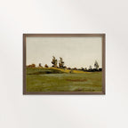 Muted Green Grass Landscape Printable Wall Art
