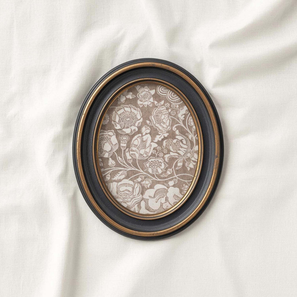 Vintage Botanical Textile Wall Art Printable – Neutral Beige Floral Print (Digital Download)