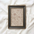 Neutral Boho Floral Tapestry Printable Wall Art – Taupe Vintage Cottagecore Decor