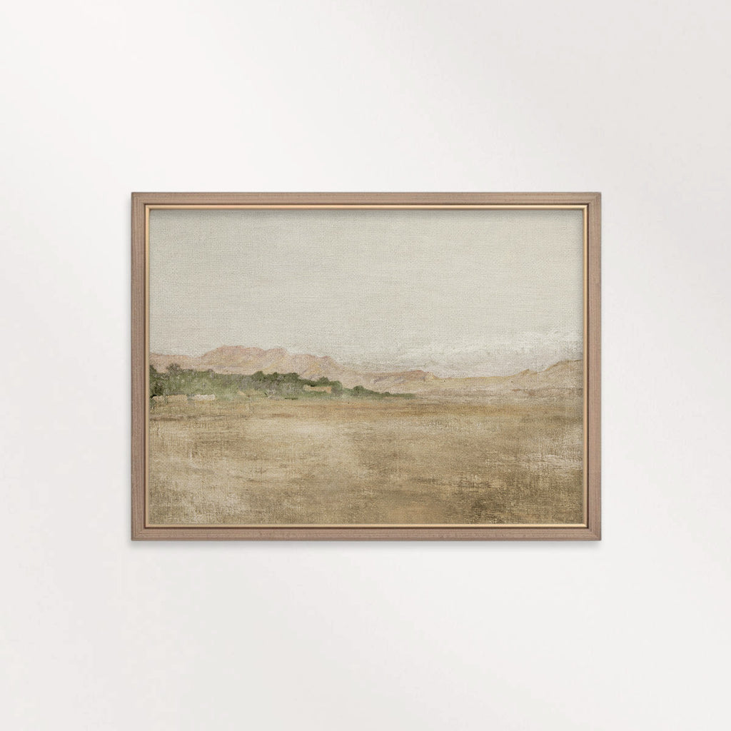 Muted Spanish Landscape Wall Art Printable — Minimal Antique Mediterranean Neutral Print