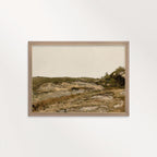 Neutral Brown Boho Landscape Printable Wall Art | Rustic Minimal Decor