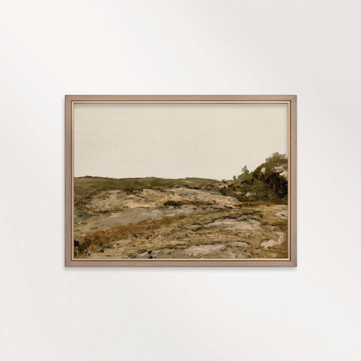 Neutral Brown Boho Landscape Printable Wall Art | Rustic Minimal Decor