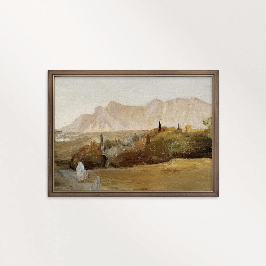 Earth Tone Desert Landscape Printable Wall Art | Warm Neutral Desert Print
