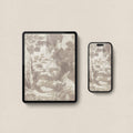 Neutral Botanical Watercolor Wallpaper Set | iPhone & iPad Soft Forest Ink Wash